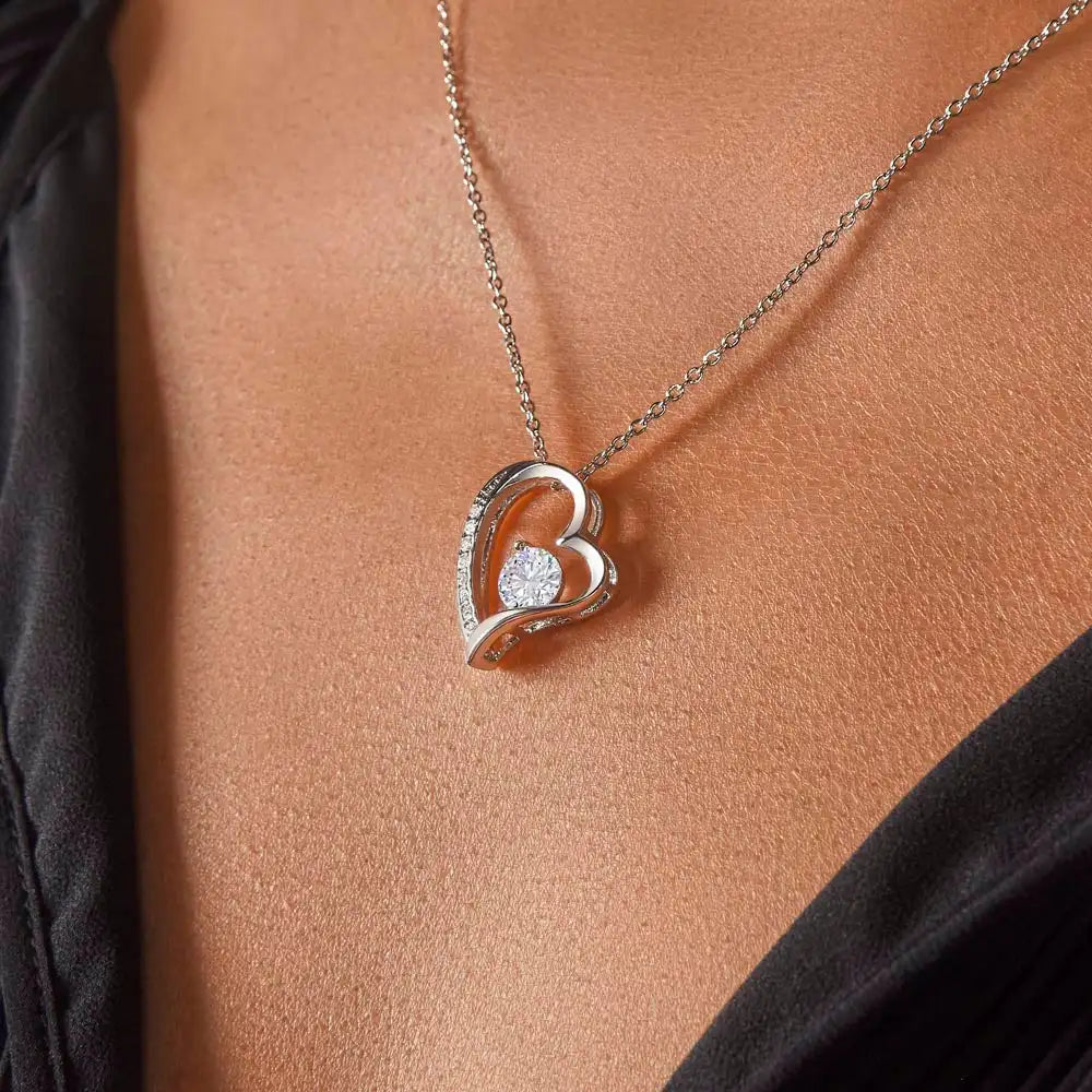 To My Mom - Elegant Heart Necklace